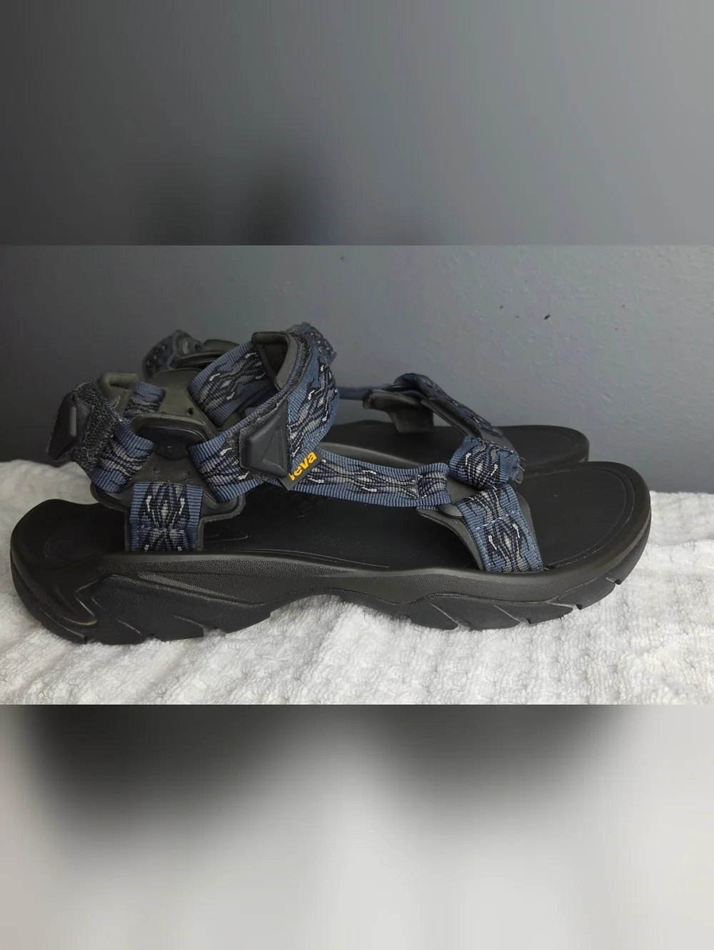 Teva Men's Terra Fi 5 Blue Grey Strappy Sport Sandals